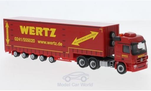 Mercedes Actros 1/87 Herpa L 6x4 Wertz Aachen 2008 Meusburger-Sattelzug diecast model cars