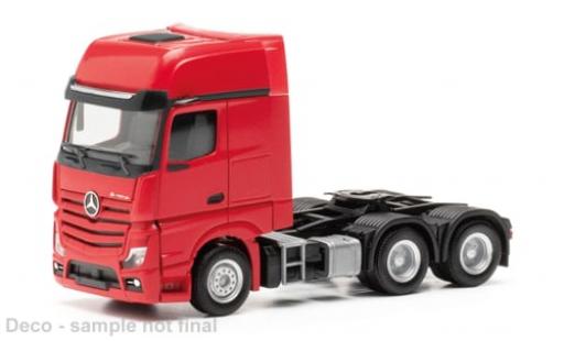 Mercedes Actros 1/87 Herpa L Gigaspace 6x4 rot 1:87 diecast model cars