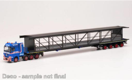 Mercedes Actros 1/87 Herpa LH Seeland / Miniaturwunderland Schwerlast-Sattelzug mit Brücke diecast model cars