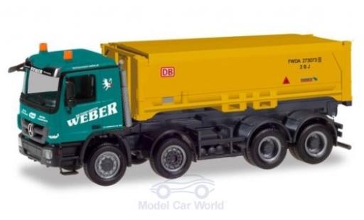 Mercedes Actros 1/87 Herpa M Weber / Stuttgart 21 2008 Schmitz Absetzkipper-LKW diecast model cars