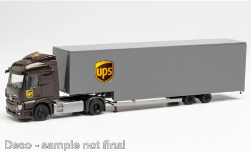 Mercedes Actros 1/87 Herpa Streamspace 2.3 UPS Jumbokoffer-Sattelzug diecast model cars