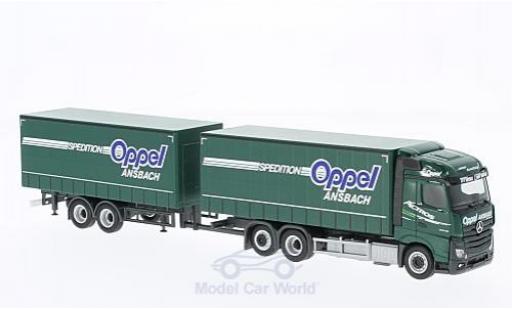 Mercedes Actros 1/87 Herpa Streamspace 2.5 Oppel Ansbach Gardinenplanen-HZ diecast model cars