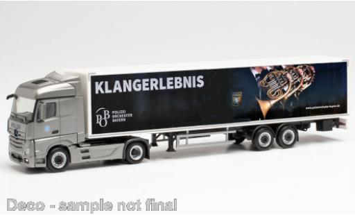 Mercedes Actros 1/87 Herpa Streamspace 2.5 Polizeiorchester Bayern Koffer-Sattelzug diecast model cars