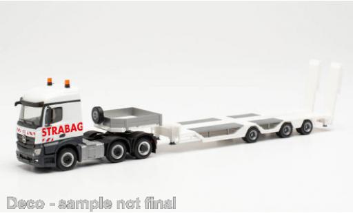 Mercedes Actros 1/87 Herpa Streamspace 2.5 STRABAG Goldhofer Allrounder-Sattelzug diecast model cars