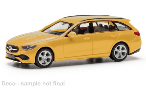 Diecast model cars Mercedes Classe C 1/87 Herpa T-Modell gelb 1:87 Mercedes Classe C 1/87 Herpa T-Modell gelb 1:87 diecast model cars