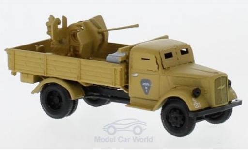 Diecast model cars Opel Blitz 1/87 Herpa brown gepanzert mit 20mm Kanone Opel Blitz 1/87 Herpa brown gepanzert mit 20mm Kanone diecast model cars