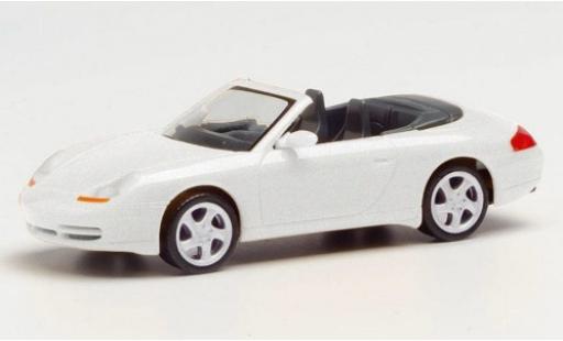 Diecast model cars Porsche 996 1/87 Herpa 911 () Carrera 4 Cabriolet metallic white Porsche 996 1/87 Herpa 911 () Carrera 4 Cabriolet metallic white diecast model cars