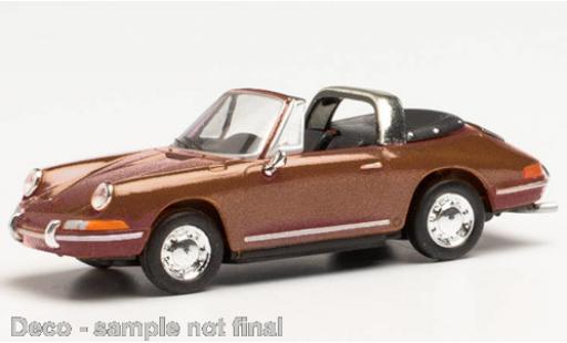 Diecast model cars Porsche 911 1/87 Herpa Targa metallic brown Porsche 911 1/87 Herpa Targa metallic brown diecast model cars