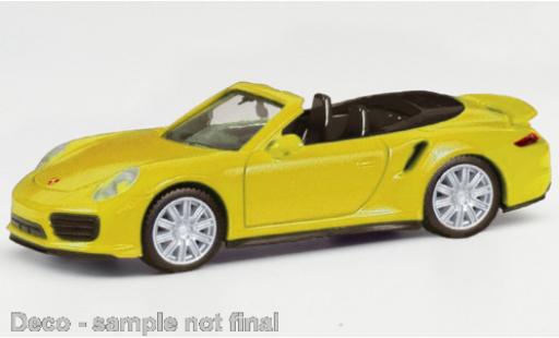 Diecast model cars Porsche 911 1/87 Herpa Turbo Cabriolet yellow Porsche 911 1/87 Herpa Turbo Cabriolet yellow diecast model cars