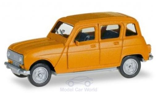 Renault 4 1/87 Herpa yellow diecast model cars