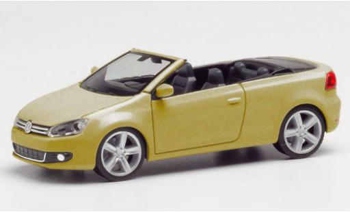 Diecast model cars Volkswagen Golf 1/87 Herpa Carbriolet metallic beige Volkswagen Golf 1/87 Herpa Carbriolet metallic beige diecast model cars