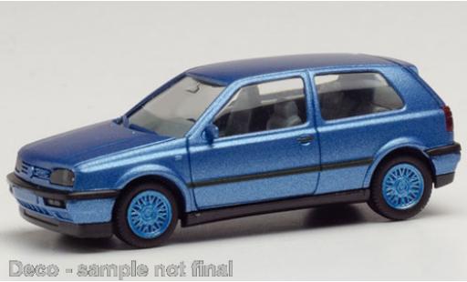 Diecast model cars Volkswagen Golf 1/87 Herpa III VR6 metallic blue Volkswagen Golf 1/87 Herpa III VR6 metallic blue diecast model cars