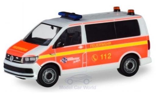 Volkswagen T6 1/87 Herpa Bus Freiwillige Feuerwehr Norderstedt Mannschaftstransportwagen diecast model cars