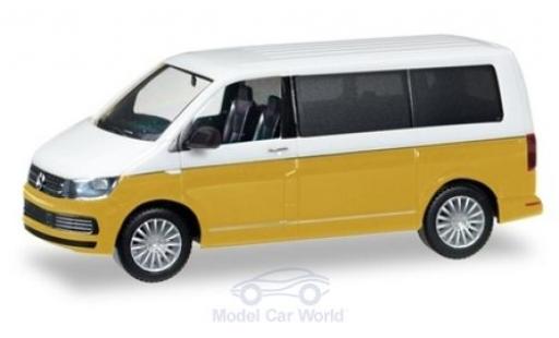 Diecast model cars Volkswagen T6 1/87 Herpa Multivan Bicolor white/metallic yellow Volkswagen T6 1/87 Herpa Multivan Bicolor white/metallic yellow diecast model cars