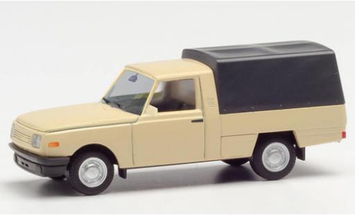 Wartburg 353 1/87 Herpa Trans beige 1985 avec toile diecast model cars