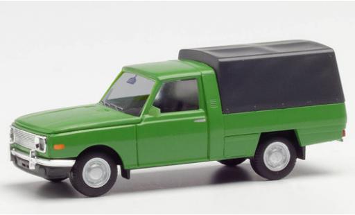 Wartburg 353 1/87 Herpa Trans green 1966 avec toile diecast model cars