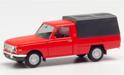 Wartburg 353 1/87 Herpa Trans red 1966 avec toile diecast model cars