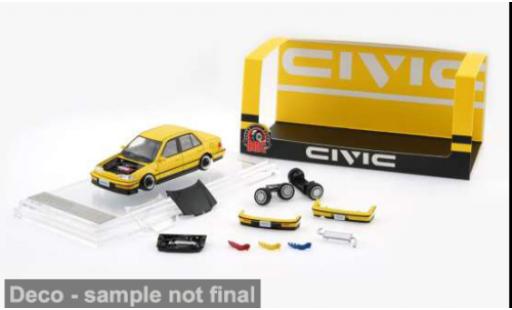 Honda Civic 1/64 BM Creations (EF2) gelb 1991 1:64 diecast model cars