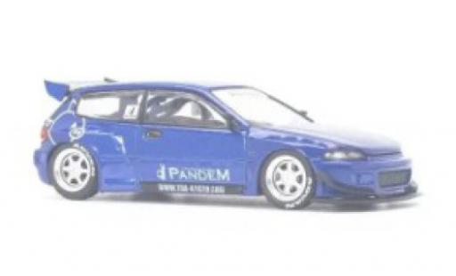 Honda Civic 1/64 Pop Race (EG6) by Pandem blau 1:64 diecast model cars