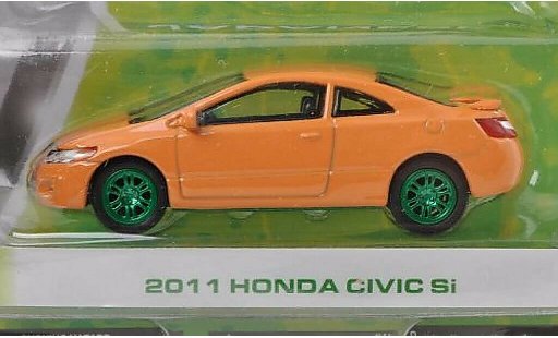 Honda Civic Si 1/64 Greenlight orange-beige Special Version 2011 diecast model cars