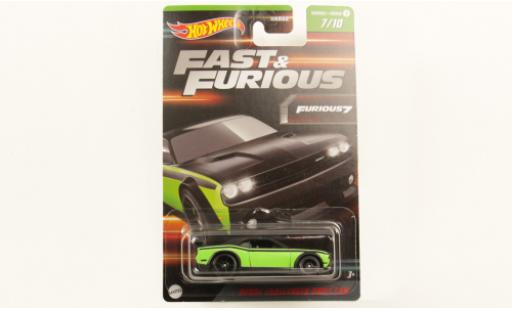Dodge Challenger 1/64 Hot Wheels R/T la chaux/black rapide & Furious diecast model cars