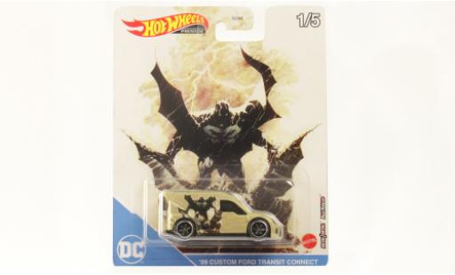 Diecast model cars Ford Transit 1/64 Hot Wheels Premium Connect Douane beige Batman Ford Transit 1/64 Hot Wheels Premium Connect Douane beige Batman diecast model cars