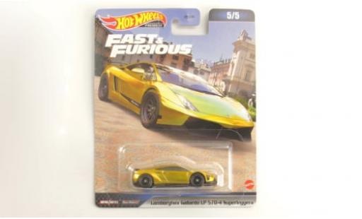 Lamborghini Gallardo 1/64 Hot Wheels Premium LP 570-4 Superleggera gold Fast &amp; Furious 1:64 diecast model cars