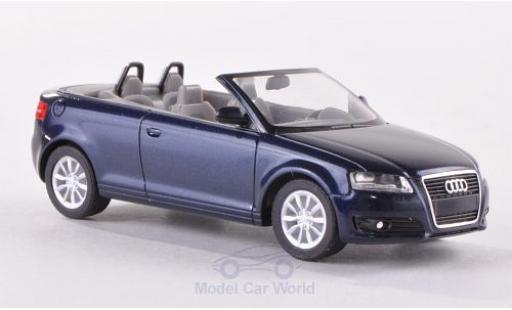 Audi A3 1/87 Herpa Cabriolet (8P) metallic blue 2008 es Interieur diecast model cars
