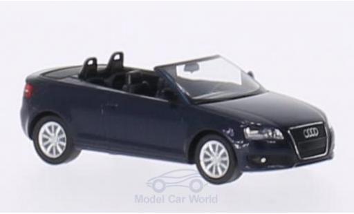 Audi A3 1/87 Herpa Cabriolet (8P) metallic blue 2008 blackes Interieur diecast model cars