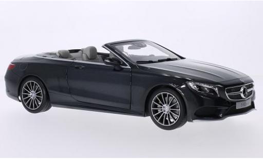 Diecast model cars Mercedes Classe S 1/18 iScale Cabriolet (A127) metallic grey Softtop couché avec Mercedes Classe S 1/18 iScale Cabriolet (A127) metallic grey Softtop couché avec diecast model cars
