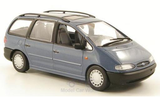 Diecast model cars Ford Galaxy 1/43 Minichamps MKI metallic blue 1995 Ford Galaxy 1/43 Minichamps MKI metallic blue 1995 diecast model cars