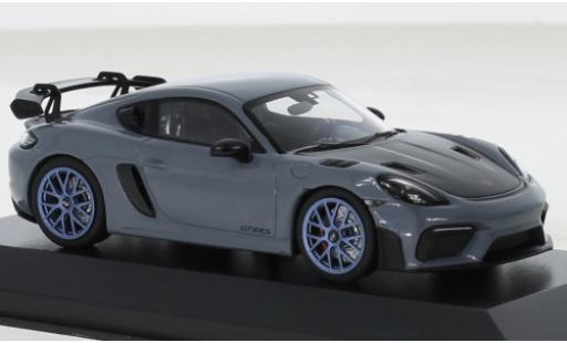 Porsche Cayman GT4 1/43 Minichamps RS grey 2022 diecast model cars