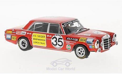 Mercedes 300 SEL 1/43 Minichamps SEL 6.8 AMG No.35 Briefmarken Sieger 24h Spa 1971 H.Heyer/C.Schickentanz diecast model cars