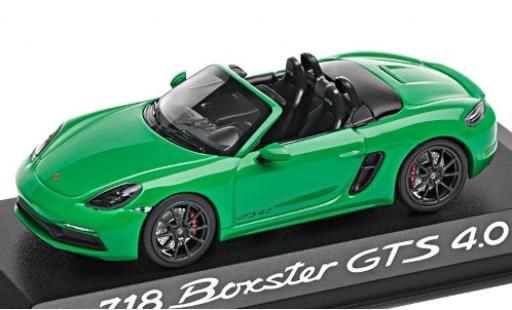 Diecast model cars Porsche Boxster 1/43 Minichamps 718 GTS 4.0 (982) green 2020 Porsche Boxster 1/43 Minichamps 718 GTS 4.0 (982) green 2020 diecast model cars