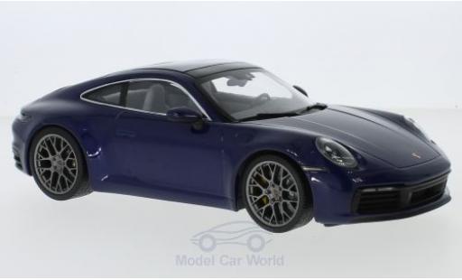 Diecast model cars Porsche 992 4S 1/18 Minichamps 911 () Carrera 4S blue 2019 Porsche 992 4S 1/18 Minichamps 911 () Carrera 4S blue 2019 diecast model cars