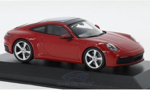 Diecast model cars Porsche 992 S 1/43 Minichamps 911 () Carrera S red 2019 Porsche 992 S 1/43 Minichamps 911 () Carrera S red 2019 diecast model cars