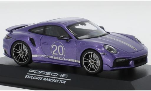 Diecast model cars Porsche 992 Turbo s 1/43 Minichamps 911 () Turbo S metallic purple China 20th Anniversary Porsche 992 Turbo s 1/43 Minichamps 911 () Turbo S metallic purple China 20th Anniversary diecast model cars