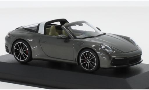 Porsche 992 Targa 1/43 Minichamps 911 Targa 4S () metallic grey diecast model cars