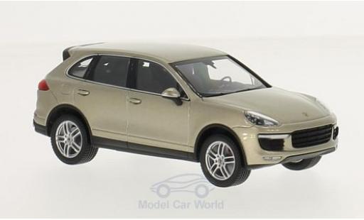 Porsche Cayenne Turbo 1/43 Minichamps Turbo metallic beige 2014 diecast model cars