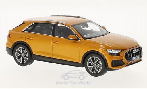 Audi Q8 1/43 Norev metallic orange 2018 diecast model cars