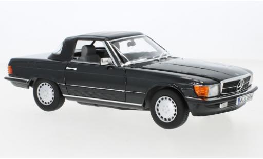 Mercedes 300 1/18 Norev SL (R107) blue 1985 diecast model cars