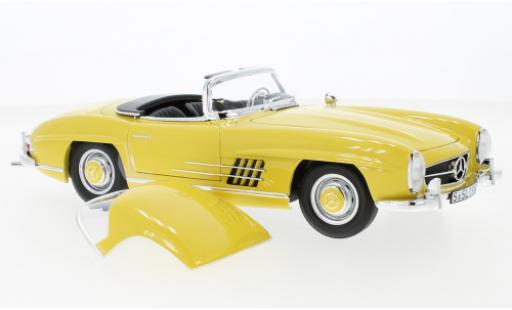 Diecast model cars Mercedes 300 1/18 Norev SL Roadster (W198 II) yellow Mercedes 300 1/18 Norev SL Roadster (W198 II) yellow diecast model cars