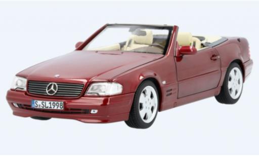 Mercedes 500 1/18 Norev SL (R129) metallic red 1998 diecast model cars
