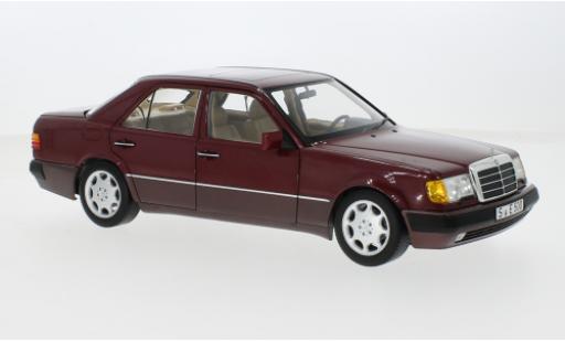 Mercedes 500 1/18 I Norev E (W124) metallise rot 1991 1:18 diecast model cars