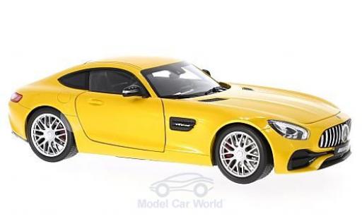Diecast model cars Mercedes AMG GT 1/18 Norev (C190) metallic yellow Mercedes AMG GT 1/18 Norev (C190) metallic yellow diecast model cars