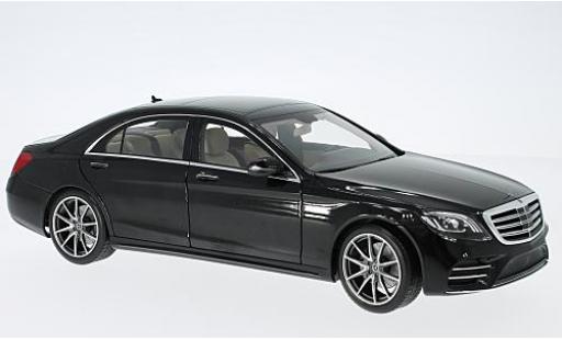 Mercedes Classe S 1/18 Norev V222 Mopf black 2017 diecast model cars
