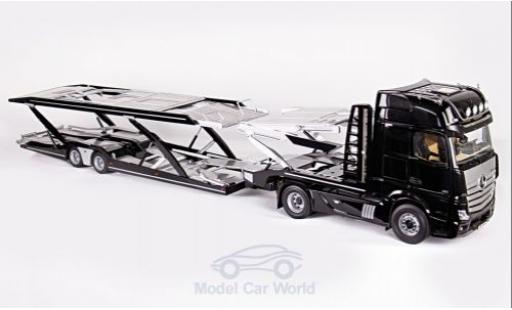 Diecast model cars Mercedes Actros 1/18 NZG GigaSpace 4x2 black/grey mit Autotransportauflieger Mercedes Actros 1/18 NZG GigaSpace 4x2 black/grey mit Autotransportauflieger diecast model cars
