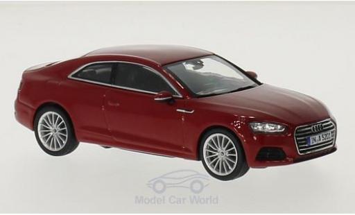 Audi A5 1/43 Spark Coupe red 2016 diecast model cars