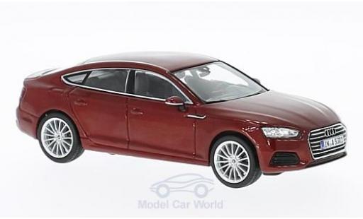 Audi A5 1/43 Spark Sportback metallic red 2016 diecast model cars