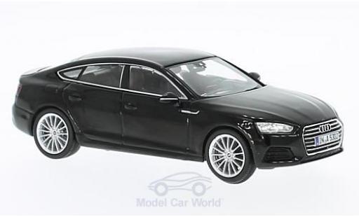 Audi A5 1/43 Spark Sportback black 2016 diecast model cars